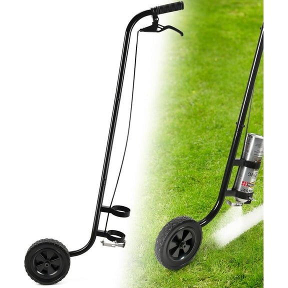 Striping Line Painting Wand, Striping Spray Paint Wand for Line Paint Stripe Ground, Industrial Wheel Painting Stick for Sports Fields Utility Marking, Work with Inverted Striping Paint (T-Tip Nozzle