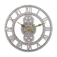 thumbnail image 1 of jifeng Horloges Rondes Décoratives Montres de Station 12 Pouces Silencieuses avec Chiffres Arabes Extérieur, 1 of 8