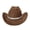 Coffee, variant on Western Cowgirl Hat for Women Fedora Wide Brim Rhinestone Cowboy Hat