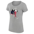 thumbnail image 2 of Women's G-III 4Her by Carl Banks Heather Gray Washington Capitals Super-Slim Fit Lightweight Hockey Girls T-Shirt, 2 of 3