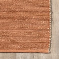 thumbnail image 4 of nuLOOM Elfriede Farmhouse Jute Blend Area Rug, 5' x 8', Orange, 4 of 9