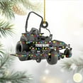 thumbnail image 2 of Custom Lawn Mowers Christmas Ornaments 2025 Custom Lawn Mowers Ornaments Farmhouse Lawn Mowers Driver Gifts Riding Mowers with Xmas Light Acrylic Ornament 2025 (LM6) - 3117 (Orange), 2 of 7