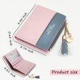 thumbnail image 2 of Leather Wallet, Pu Small Purses for Women, Bifold Card Holder Small Purse with Zipper Coin Pocket, Multicard Women'S Wallets Coin Purse for Cash, Card, Bill (Pink), 2 of 5