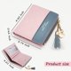 thumbnail image 2 of Leather Wallet, Pu Small Purses for Women, Bifold Card Holder Small Purse with Zipper Coin Pocket, Multicard Women'S Wallets Coin Purse for Cash, Card, Bill (Pink), 2 of 5