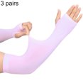 thumbnail image 2 of Visland 3 Pairs Men Women Arm Sleeves UV Sun Cooling Sports Compression Sleeves for Basketball Running Cycling, 2 of 8