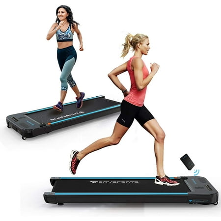 Gearstone Treadmills for Home, CITYSPORTS Walking Pad Treadmill with Audio Speakers, Slim & Portable