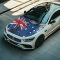 thumbnail image 3 of Uorisanigo Car Hood Cover Washable Retro Australian Flag Car Hood Protective Covers Elastic Fabrics Can be Washed Stretch Polyester Fabric Cover Personalized Suitable for Cars, 3 of 7