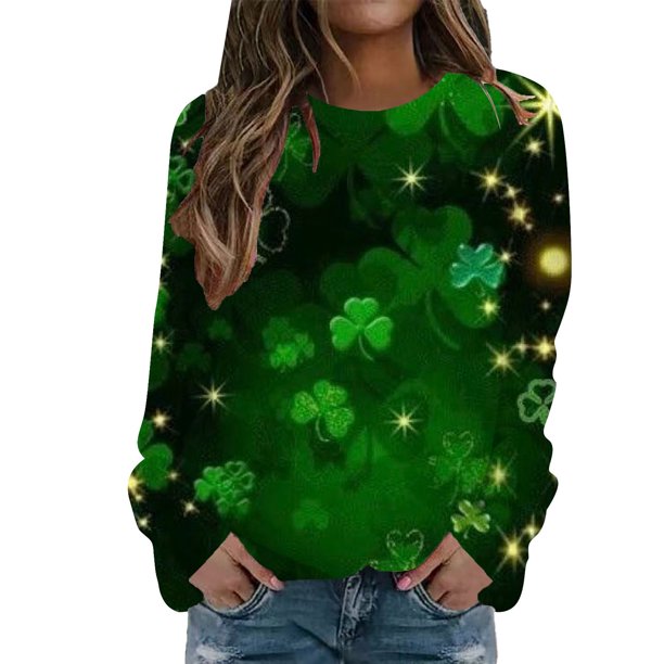 Gibobby Sudaderas con cremallera Sudadera de manga larga para mujer, holgado informal con cuello redondo, sudadera de otoño, Tops (Negro, L)