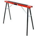 thumbnail image 2 of 2-piece set of sawmill foldable portable work frame with quick opening legs, convenient handle, heavy-duty steel saw frame, suitable for garages and workshops, fully assembled, red+black, 2 of 10