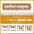thumbnail image 2 of Fall Table Runner 36 Inch, Fall Runner for Table, Autumn Pumpkin Plaid Leaves Runners for Home Kitchen Dining Decoration, 2 of 6