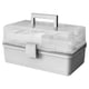 thumbnail image 1 of Caja de almacenamiento de pastillas, 3 capas, gran capacidad, estuche de cosméticos para el hogar, organizador de artículos diversos de plástico, estilo ordinario, gris Advancent HA004344-05B, 1 of 7