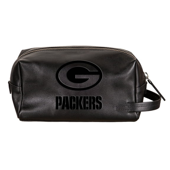 Green Bay Packers Hybrid Leather Lined Dopp Toiletry Bag