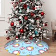 thumbnail image 5 of Yiaed Gnome Pool Party Print Christmas Tree Skirt , Tree SkirtsTree Mat for Christmas Winter Holiday Indoor Decorations-36", 5 of 7