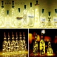 thumbnail image 6 of BadPiggies 6Pack Wine Bottle Lights with Cork 20 LED Battery Operated Colorful Fairy Mini String Lights for DIY Christmas Wedding Party Decor, 6 of 10