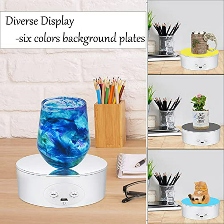 Cup Turner Rotating Display Stand for Tumblers, 360 Degree Turntable 