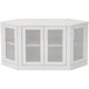 thumbnail image 5 of Fireplace Console Entrance Table Corner TV Stand Living Room Storage Entertainment Center for TVs Up to 55 Inch (White) Tables My Lux Decor Round, 5 of 6