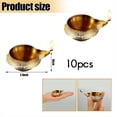 thumbnail image 2 of 10 Piezas Kuber Diya para Decoración Diwali Lámpara de Aceite de Metal de Aleación Tradicional Diwali Diya Vilakku para Puja Pooja India, 2 of 5