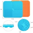 thumbnail image 6 of MateeyLife Licking Mat for Dogs and Cats, Premium Lick Mats with Suction Cups for Dog Anxiety Relief, Cat Lick Pad for Boredom Reducer, Dog Treat Mat Perfect for Bathing Grooming etc., 6 of 14