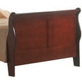 thumbnail image 6 of Traditional Style Twin Size Wooden Sleigh Bed Cherry Brown- Saltoro Sherpi, 6 of 7