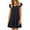 Black, variant on Arnsht Summer Babydoll Dresses for Women 2025 Cute Ruffle Cap Sleeve V-Neck Flowy Swing Mini Dress Beach Sundress Black M