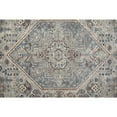 thumbnail image 3 of 10' Blue And Ivory Floral Power Loom Stain Resistant Runner Rug, 3 of 5