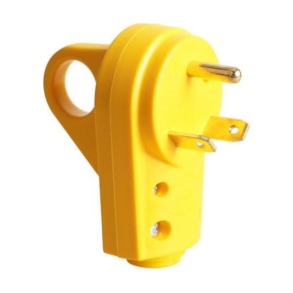 Epicord RV Y Cable Adapter RV 30A Plug to (2)U.S 3 Prong Connector(15/20A) with Light Indicator