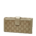 thumbnail image 2 of Pre-Owned Gucci Interlocking G Long Wallet 282426 Gold Leather Women's GUCCI (Good), 2 of 9