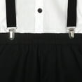 thumbnail image 4 of Boys 4PC Summer Set - British Style Shirt, Suspenders, Shorts, and Bow Tie - Sizes 90-150 for 1-8 Years, 4 of 6