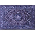 thumbnail image 1 of Ahgly Company Machine Washable Indoor Rectangle Persian Blue Traditional Area Rugs, 8' x 10', 1 of 4