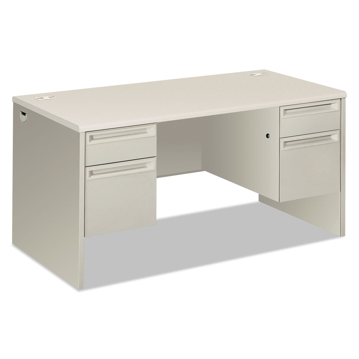 Hon Company 38000 Series Double Pedestal Desk, 60" X 30" X 30", Light