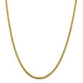 thumbnail image 6 of 14K Yellow Gold 2.50mm Semi-solid Diamond Cut Wheat Chain 16 Inch, 6 of 6