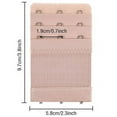 thumbnail image 2 of 3 Pieces Women's Bra Extenders Elastic Stretchy Bra Extension Strap, 3 Rows x 3 Hooks (Pink), 2 of 6