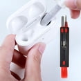 thumbnail image 3 of Limpiador de auriculares telescópico Pen 3 en 1 Tapones para los oídos Cepillo Computadora Teclado Móvil Tmvgtek Para estrenar, 3 of 6