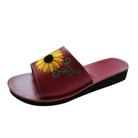 

Fashion Women s Casual Shoes Breathable Outdoor Leisure Sandals Slippers Womens Slippers with Memory Foam Hard Sole Slippers Womens Slip on