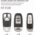 thumbnail image 2 of Key Fob Cover Compatible with Fit for Audi A4 A3 Q3 Q5 Q7 TT TTS RS3 S4 S3 A1 S6 RS4 RS6 Q2L ABS Smart Remote Key Case Keychain Case Holder Protector, 2 of 6