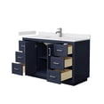 thumbnail image 3 of Wyndham Collection Miranda 54" Wood Single Bathroom Vanity in Blue/Nickel, 3 of 6