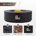 thumbnail image 3 of COSIEST 35" Round Propane Fire Pit Table,Water Ripple Design 50,000 BTU with Tank, 3 of 6