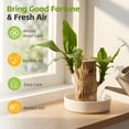 thumbnail image 6 of Lucky Brazilian wood desktop ornament, with base and mystery doll, unique home and office decorative item, modern desktop ornament (yellow)., 6 of 10