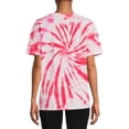 thumbnail image 4 of No Boundaries Junior's Tie Dye Boyfriend T-Shirt, 4 of 5