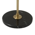 thumbnail image 2 of Rancho Mirage Floor Lamp - Matte Black Gold-Leaf Shade Weathered Brass, 2 of 9