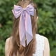 thumbnail image 2 of Bow Hair Clip Cinta larga que fluye Gran Vintage Parte posterior de la cabeza Top Clip Negro japonés Accesorios para estudiantes, 2 of 4