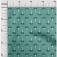 thumbnail image 1 of oneOone Cotton Poplin Twill Dusty Teal Green Fabric Geometric & Floral Block Craft Projects Decor Fabric Printed By The Yard 56 Inch Wide, 1 of 4