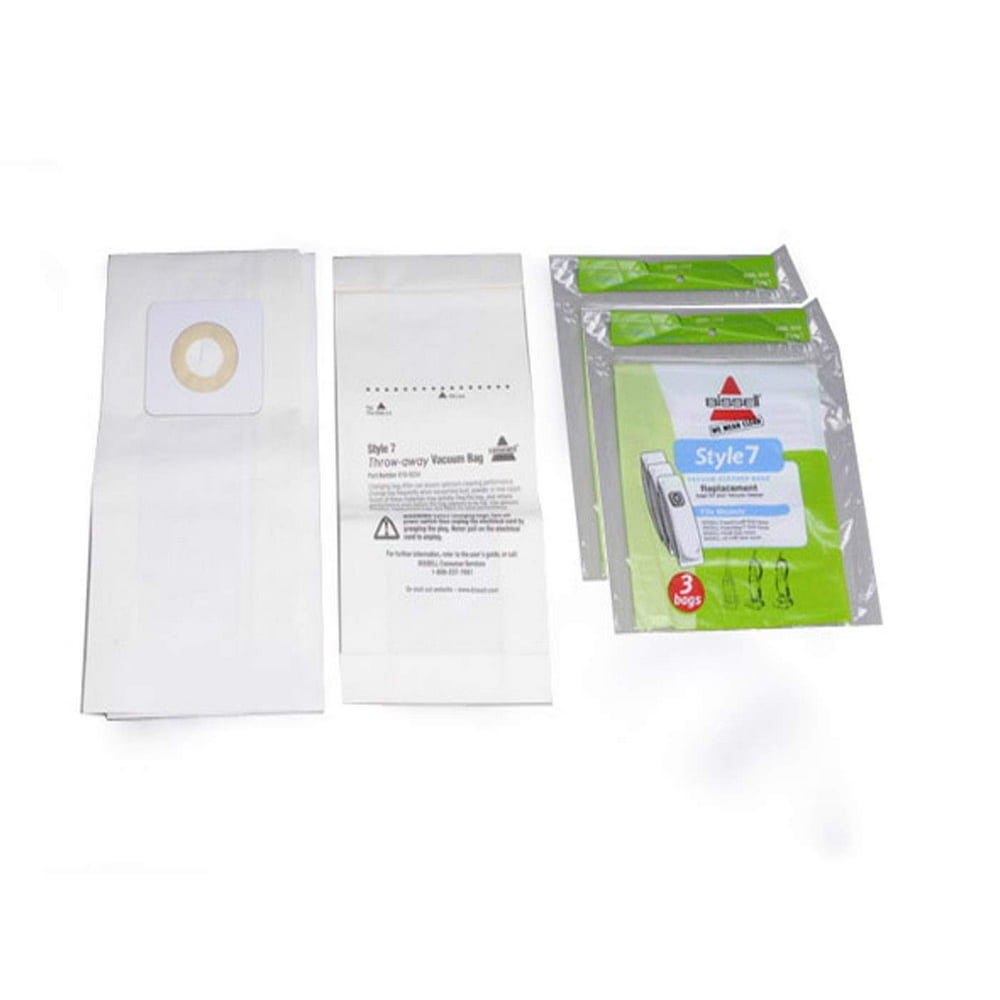 Vacuum Cleaner Bags STYLE 7 GENUINE BISSELL 6 BAGS IN A PACK