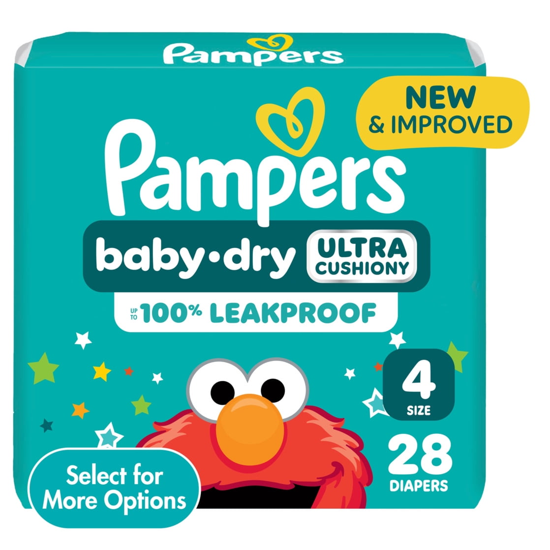 (4 pack) Pampers Baby Dry Diapers Size 4, 28 Count (Select for More Options)