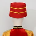 thumbnail image 5 of TiaoBug Kids Adults Majorette Hat Marching Band Major Drum Hat for Theme Party Stage Performance Red L, 5 of 6