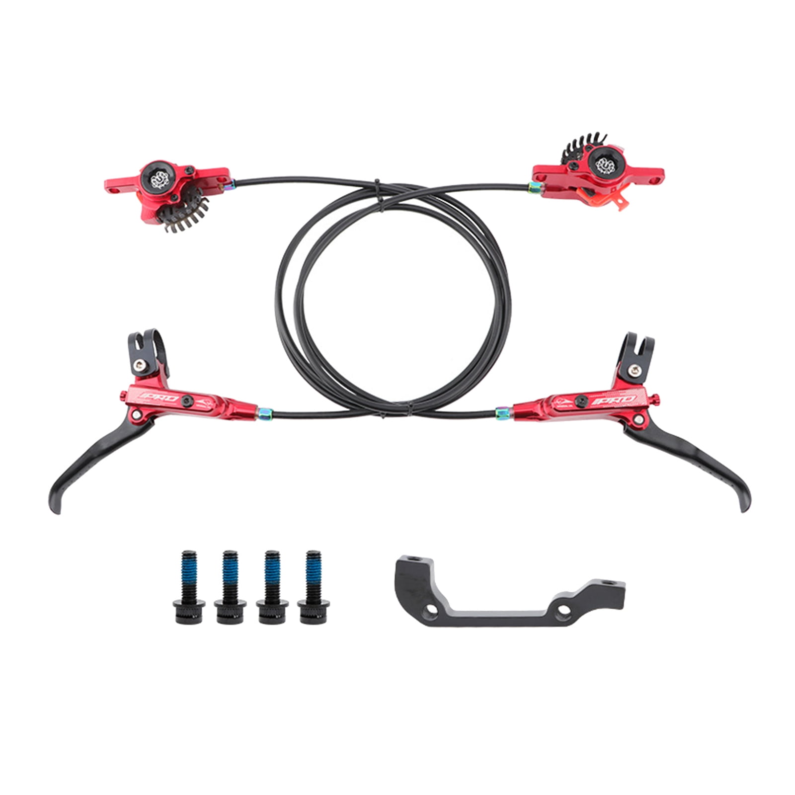 Kit De Freno Delantero Para Bicicleta Fixie O De Carretera - Incluye Maneta, Pinza Y Cable, Color Negro