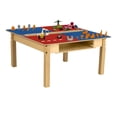 thumbnail image 2 of Time-2-Play  Square Play Table with Trough, Shelf & 16 in. Legs & Duplo Compatible Grid, Red & Blue, 2 of 5
