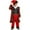 Red, variant on FYEGRE Toddler Boys Christmas Santa Suit Party Vest with Hat and Coat 4 Piece Festive Holiday Outfit Set for Children Red 7-8 Years