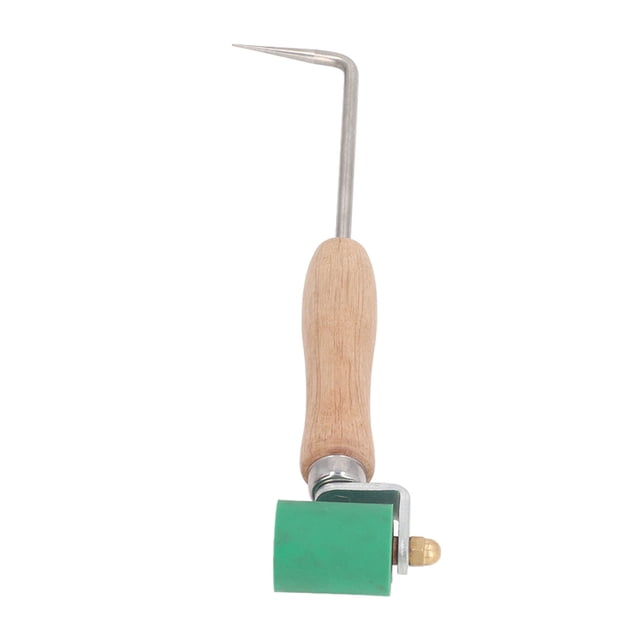 High-Temp Silicone Seam Roller with Probe - 32mm Diameter, 40mm Width, 260°C Resistant for PVC/TPO Welding Quality Inspection