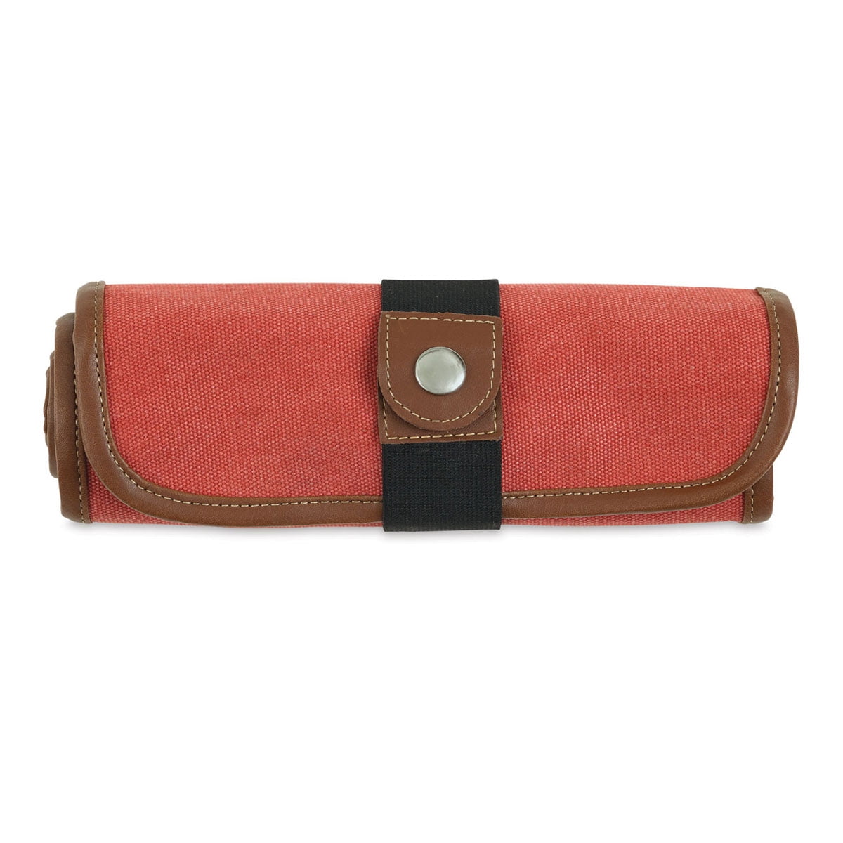 Global Art Canvas Pencil Roll Up Case, Rose